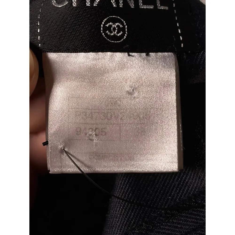 Chanel 09C Cruise Linen Flare Trousers Pintuck Godets FR 38 / US 6 - Authentic